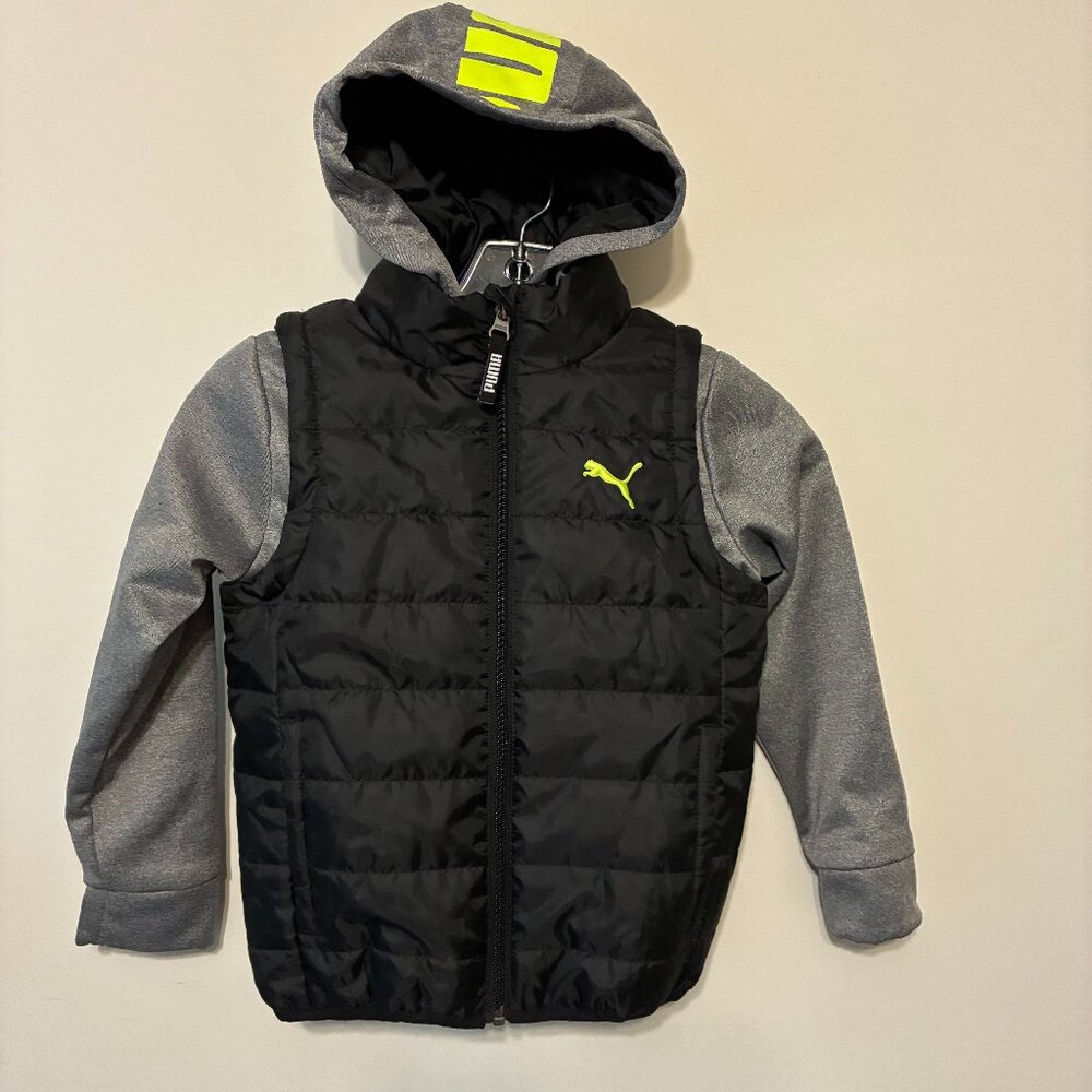 PUMA Boys Spring Jacket Hoodie Sweatshirt Size 6
